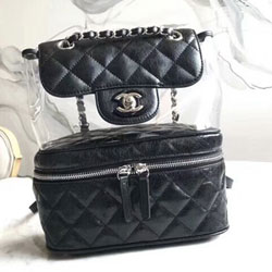 샤넬 시스루 가죽 백팩 22cm