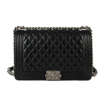 샤넬 램스킨 뉴보이백 엔틱실버 [5가지색상] C-556652