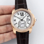 칼리브 드 까르띠에 다이아 42mm(화이트/브라운) Ca-254852