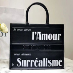 크리스찬디올프린트 송아지 가죽 BOOK TOTE 백