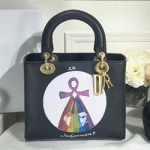 크리스찬디올  양가죽 LADY 백