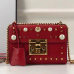 구찌 [패들락] 스터드 가죽 숄더백 432182