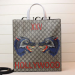 구찌 베스티어리] 스네이크 프린트 소프트 GG 수프림 토트백 ‎450950-5