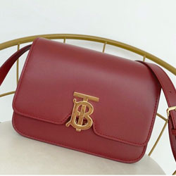 버버리 탠 송아지 가죽 미디엄  백 334170