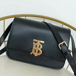 버버리 탠 송아지 가죽 미디엄  백 334170