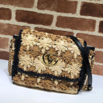 구찌 GG 마몽 라피아 스몰 숄더백 574433