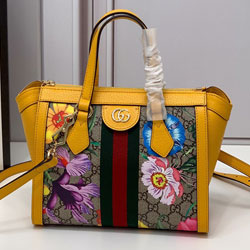 구찌 온라인 단독 오피디아 GG 플로라 스몰 토트백 547551