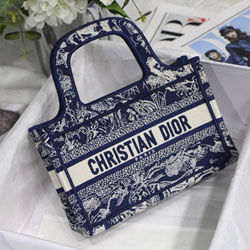 크리스찬디올 오리지널 OBLIQUE 자수 캔버스 미니백