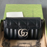 구찌 GG마몽 마틀라세 가죽 수퍼 미니 백 476433 